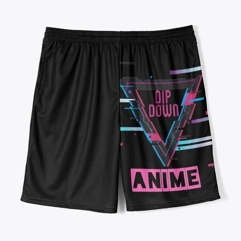 Dip Down Anime Logo Jersey Shorts 